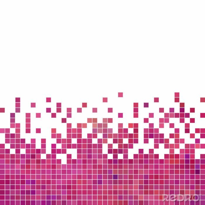 Sticker abstrakter Vektor quadratischen Pixel Mosaik Hintergrund