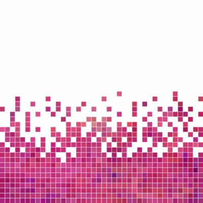 Sticker abstrakter Vektor quadratischen Pixel Mosaik Hintergrund