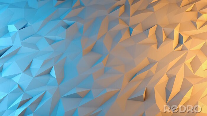 Sticker Abstraktes grafisches Muster im Techno-Stil mit 3D-Effekt