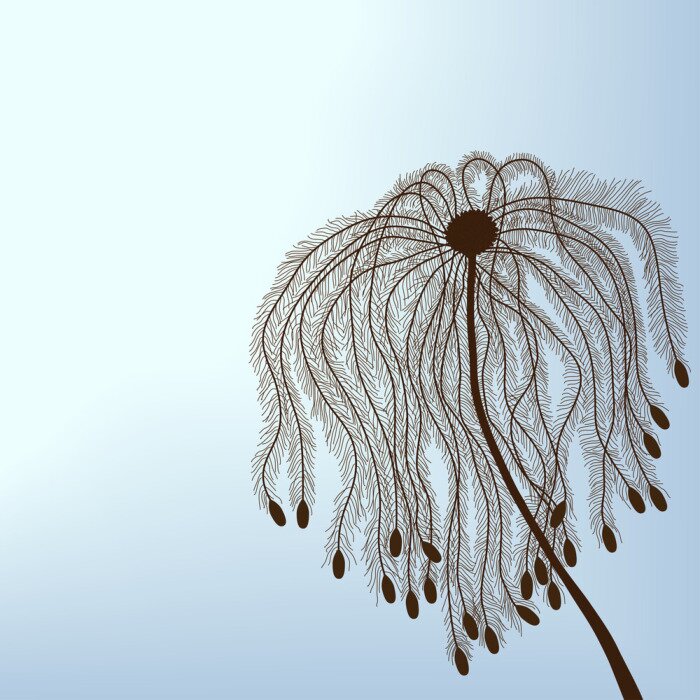 Sticker Abstraktes Motiv mit Pusteblume