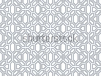 Sticker Abstraktes Muster im arabischen Stil. Nahtloser vektorhintergrund. Graue und weiße Textur. Grafisches modernes Muster.