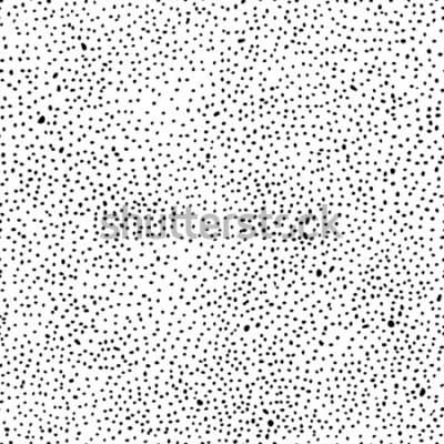 Sticker Abstraktes Schwarzweiss-Muster. Gepunkteter strukturierter Vektorhintergrund