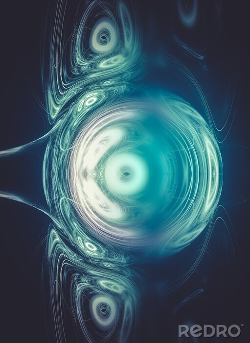 Sticker Abstraktion Brechung von Licht