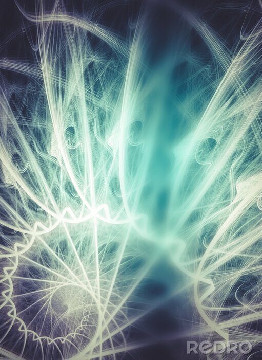 Sticker Abstraktion Lichtstreifen