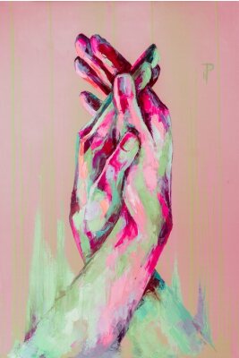 Abstraktion und Hände