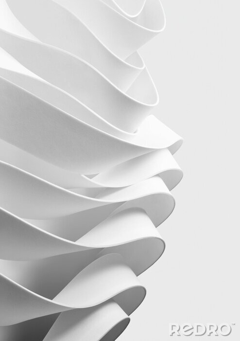 Sticker Abstraktion weiße Reihen von Stoff