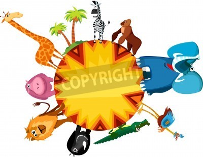 Sticker Afrika-Karte