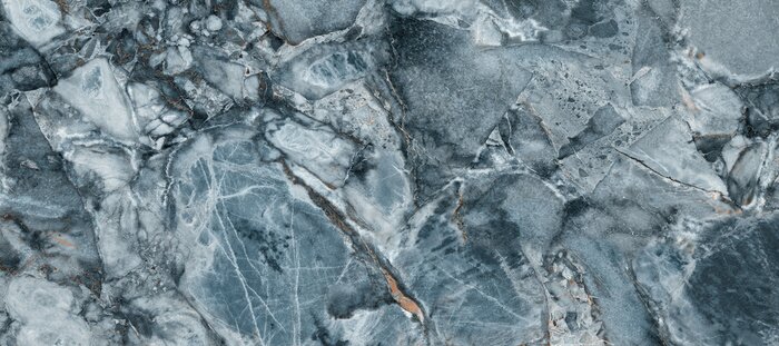 Sticker Agate blue gold glitter marble texture background, Natural terrazzo marble tiles for ceramic wall tiles and floor tiles, marble stone texture for digital wall tiles, Rustic rough marble texture.