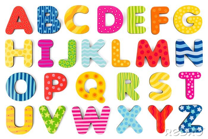 Sticker Alphabet Kinder bunt