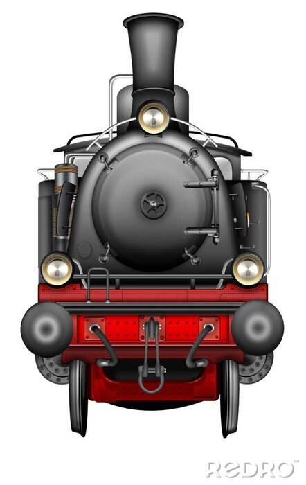Sticker Alte Dampflokomotive