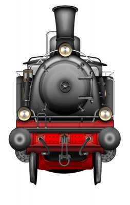 Sticker Alte Dampflokomotive