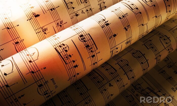 Sticker Alte Notenblätter