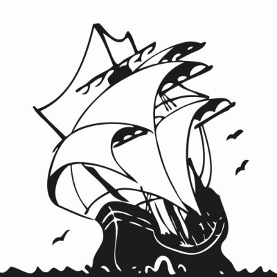 Sticker Altes Boot 2