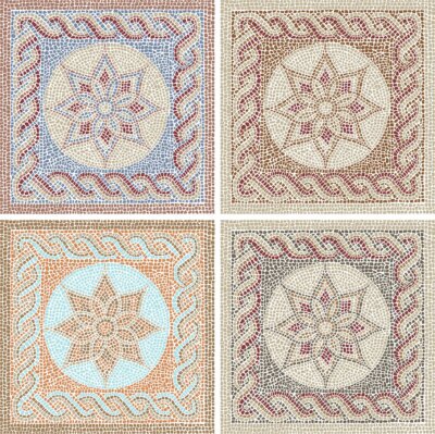 Sticker Antikes Mosaik