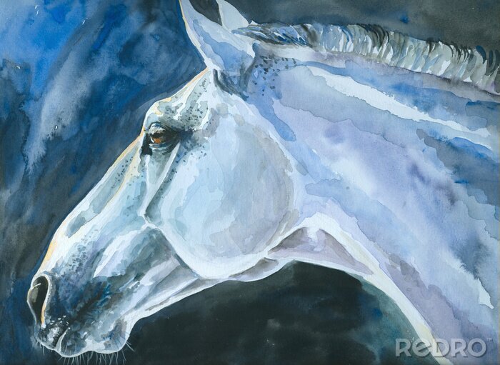 Sticker Aquarell bemaltes Tier