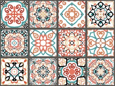 Sticker Arabische dekorative Fliesen