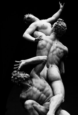 Sticker Architektur, Italienisch Statuen