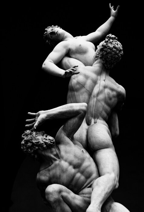 Sticker Architektur, Italienisch Statuen