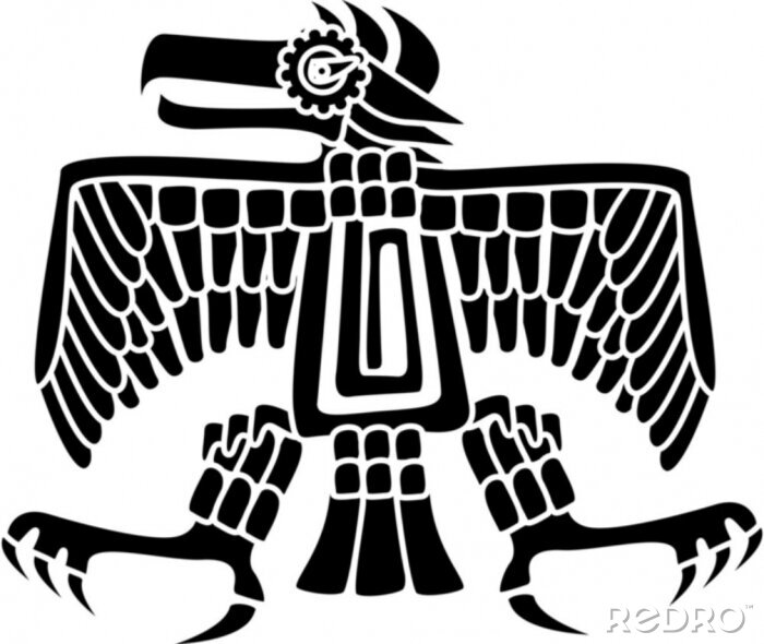 Sticker Aztec Adler