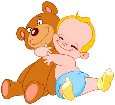 Sticker Baby- Bär hug