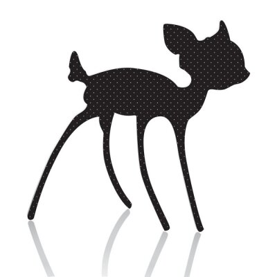 bambi Silhouette Vektor-Illustration
