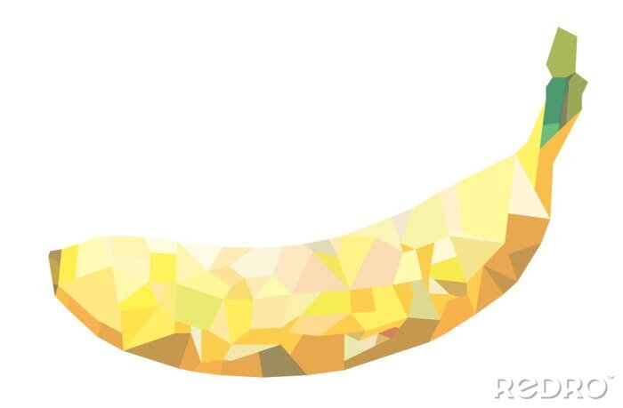 Sticker Banane moderne Grafik aus geometrischen Formen
