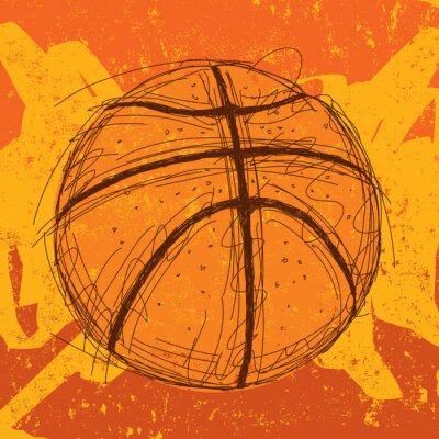 Sticker Basketball Hintergrund