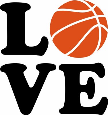 Sticker Basketball Liebe