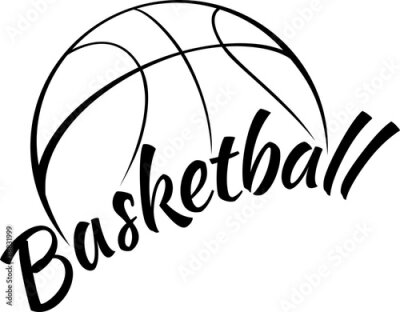 Sticker Basketball mit Spaß Text