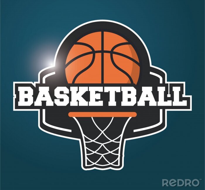 Sticker Basketball-Symbol-Design