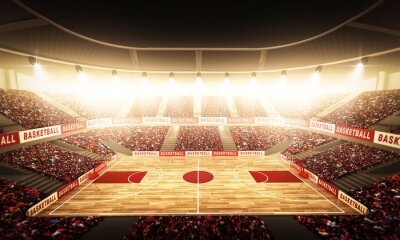 Basketballturnier Arena bereit für das Spiel