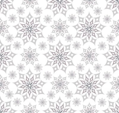 Sticker batik star seamless soft silver white