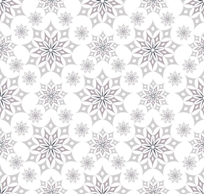 Sticker batik star seamless soft silver white