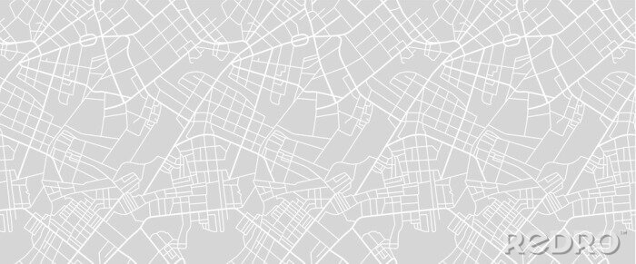 Sticker Beispielhafter Straßenplan der Stadt
