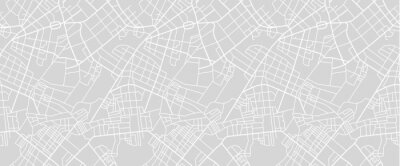 Sticker Beispielhafter Straßenplan der Stadt