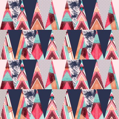 Bergabstraktion in vielen Farben