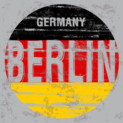 Sticker Berlin tee poster graphic design