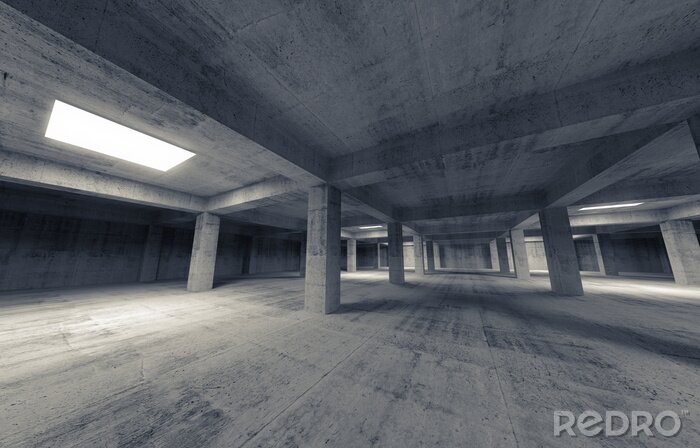 Sticker Beton-Garagentunnel