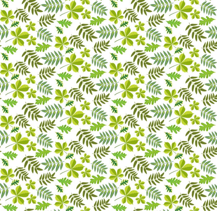 Sticker Blätter nahtlose Muster Hintergrund