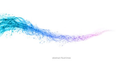 Sticker Blau-violetter Wirbel, der Musik darstellt Grafik