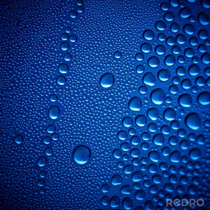 Sticker Blau Wassertropfen