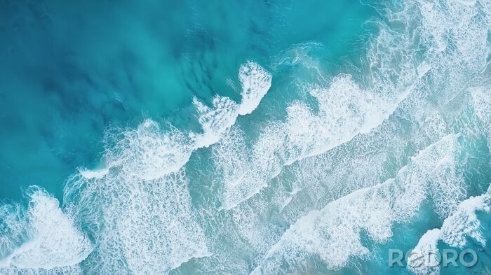 Sticker Blick aus der Vogelperspektive auf das Meer