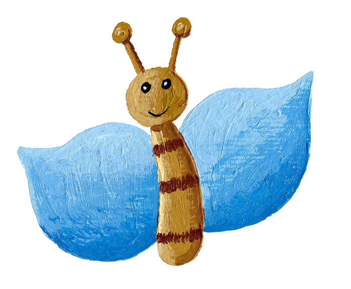 Sticker Blue butterfly