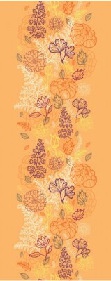 Sticker Blumen auf einem Vintage-Muster