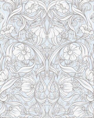 Sticker Blumen im Jugendstil