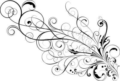 Sticker Blumenschmuckdesign