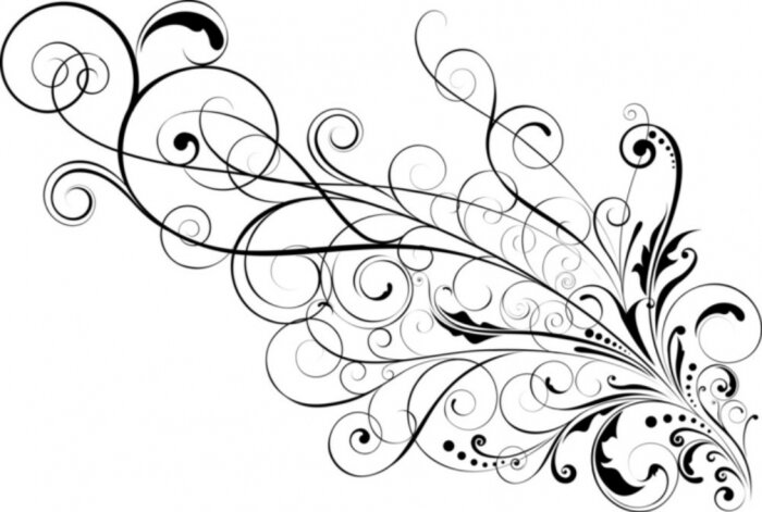 Sticker Blumenschmuckdesign