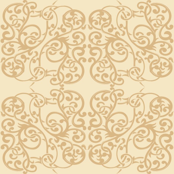 Sticker Blumenverzierung Nahtlose Muster 2