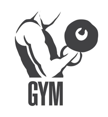 Sticker Bodybuilder Mann