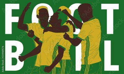 Sticker Brasilianische Fußballnationalmannschaft